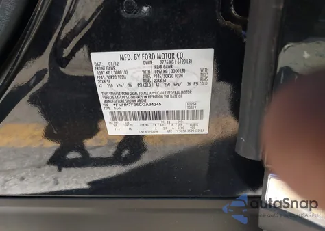 2012 Ford Explorer Limited z USA, uszkodzony, nr VIN 1FMHK7F96CGA91245